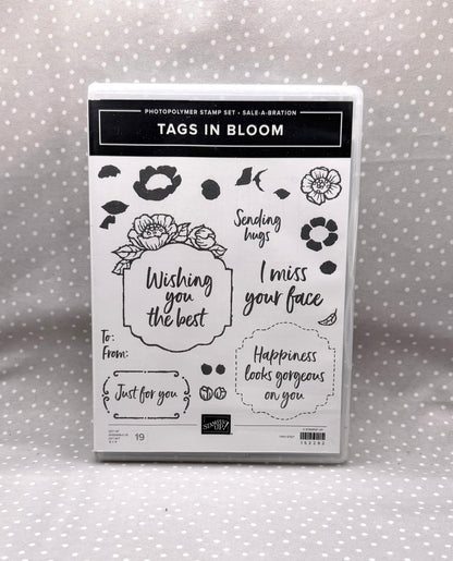 Tags in Bloom stamp set, Retired Stampin Up! Sale-a-bration