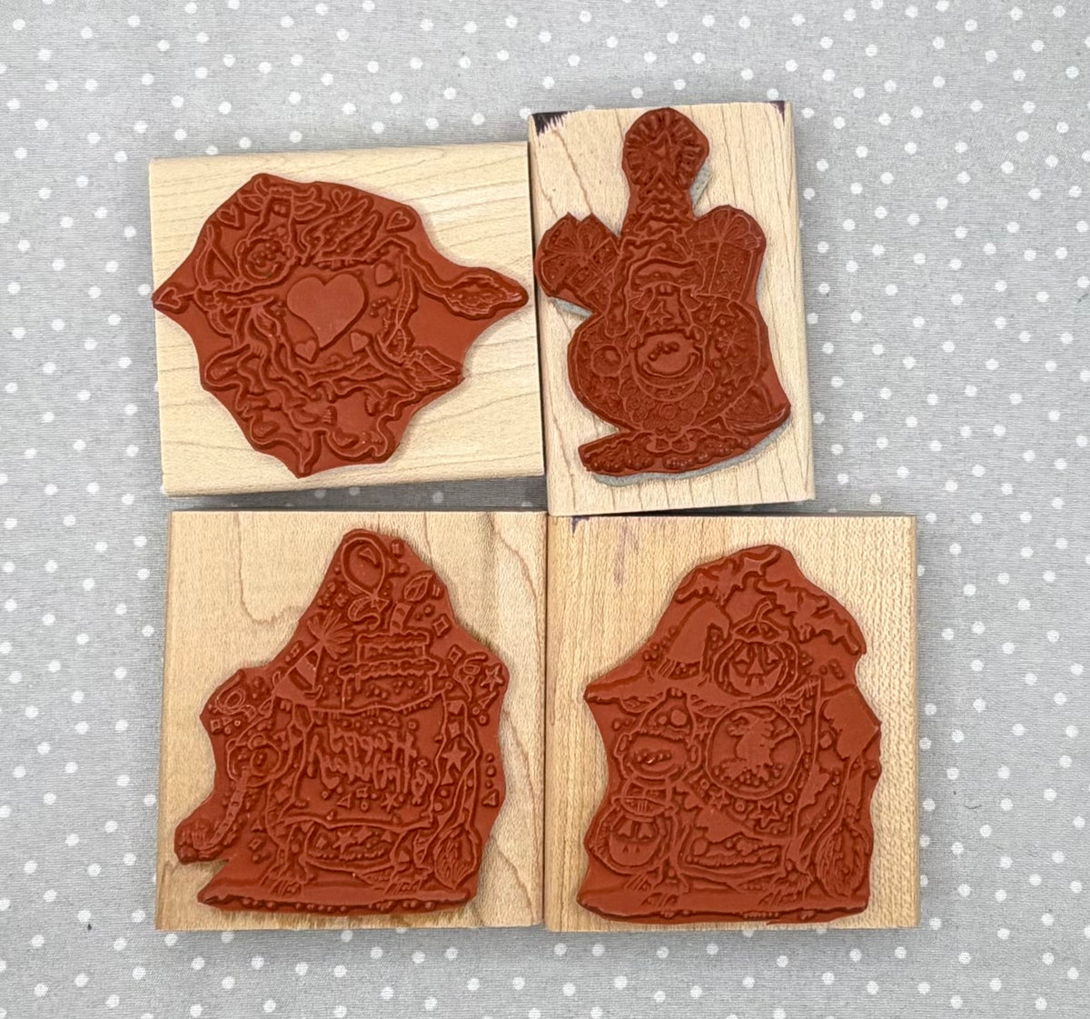 Many Moo’s Stamp set, Retired Stampin Up!  Set of 4 stamps from 2003