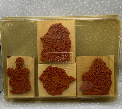 Many Moo’s Stamp set, Retired Stampin Up!  Set of 4 stamps from 2003